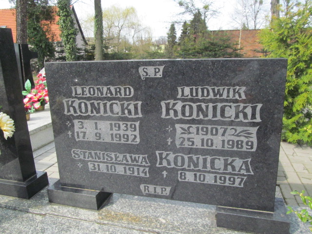 Leonard Konicki 1939 Kluczbork - Grobonet - Wyszukiwarka osób pochowanych