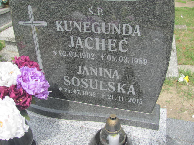 Janina Sosulska 1932 Kluczbork - Grobonet - Wyszukiwarka osób pochowanych