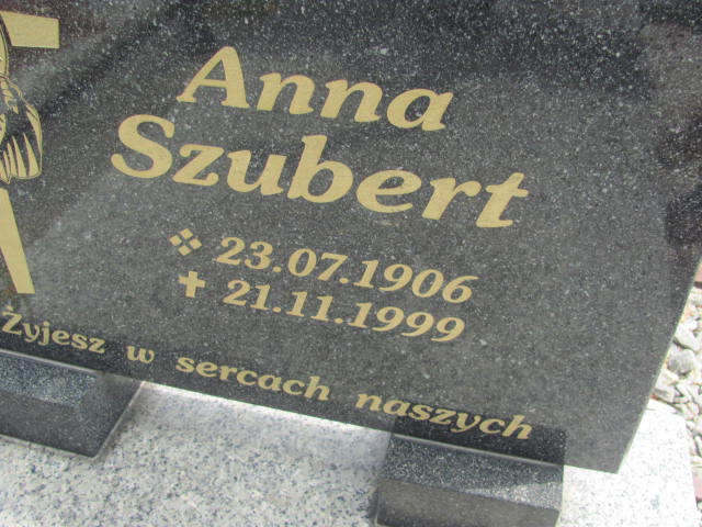 Anna Szubert  1906 Kluczbork - Grobonet - Wyszukiwarka osób pochowanych