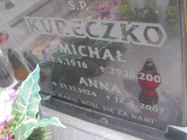 Anna Kureczko  1924 Kluczbork - Grobonet - Wyszukiwarka osób pochowanych