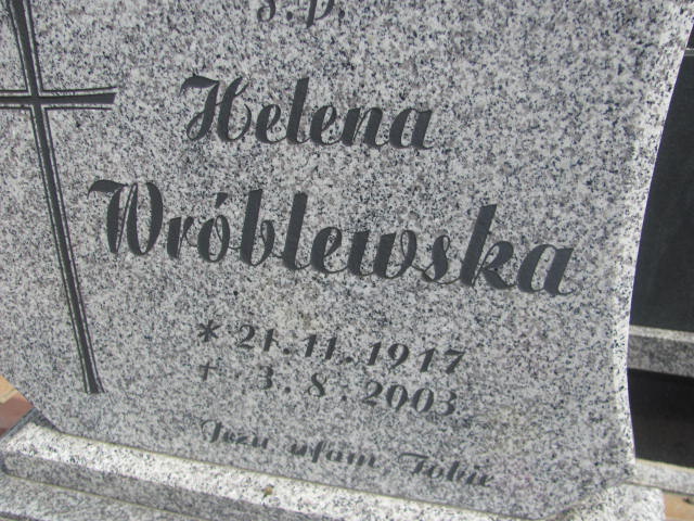 Helena Wróblewska 1917 Kluczbork - Grobonet - Wyszukiwarka osób pochowanych