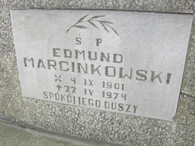 Edmund Marcinkowski 1901 Kluczbork - Grobonet - Wyszukiwarka osób pochowanych