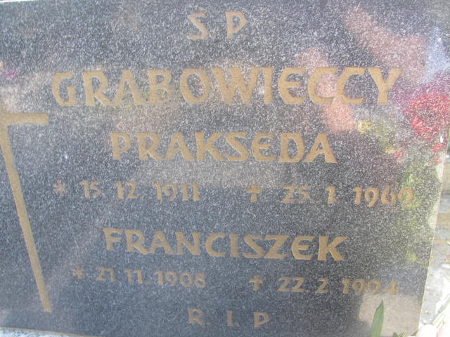 Franciszek Grabowiecki 1908 Kluczbork - Grobonet - Wyszukiwarka osób pochowanych